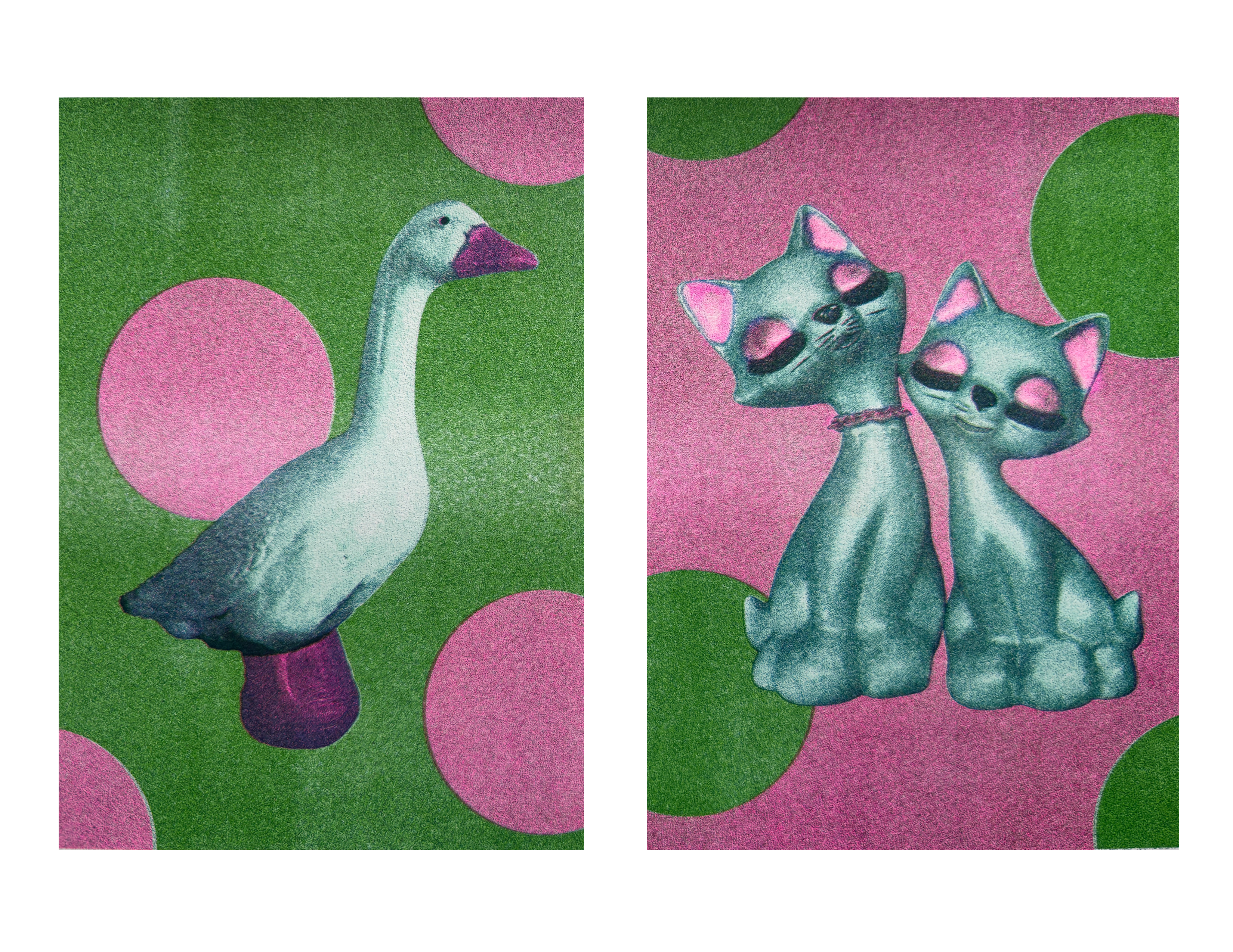 Goose and Cat Double Print